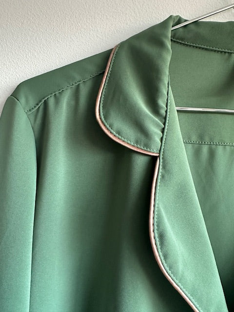 Pijama camisón verde